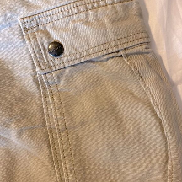 Men's Carhartt Tan Shorts - Picture 2 of 7